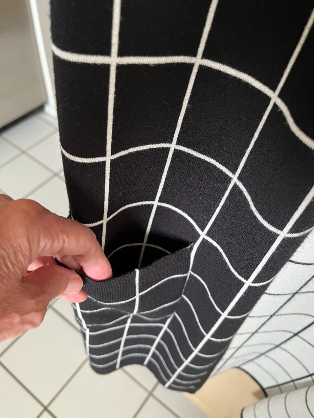 Talbots Windowpane Long Cardigan - Picture 4 of 5